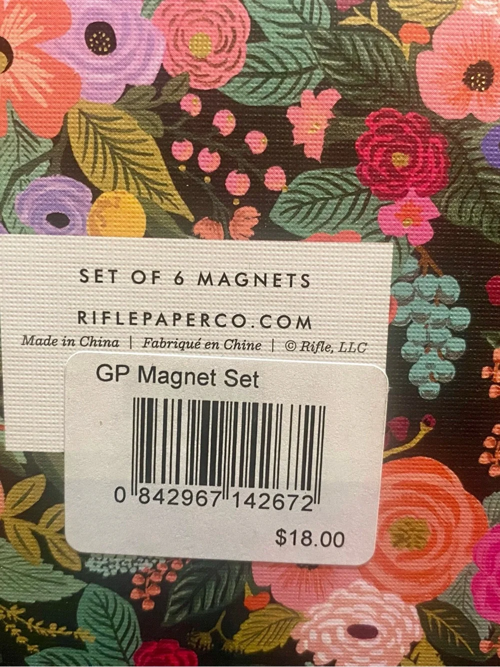 Rifle Paper Co. Floral Magnet Set – Pink, Blue & Coral